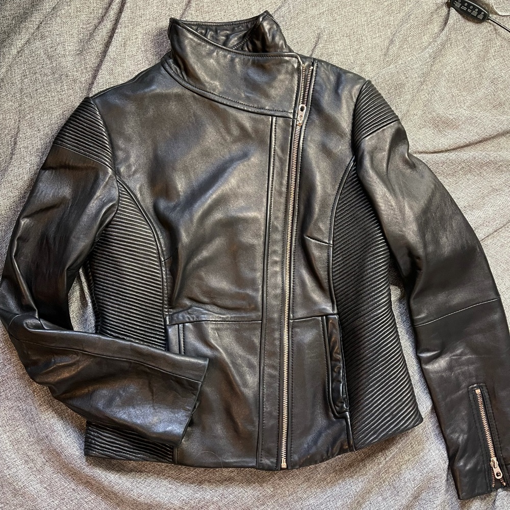 DKNY lamb skin jacket